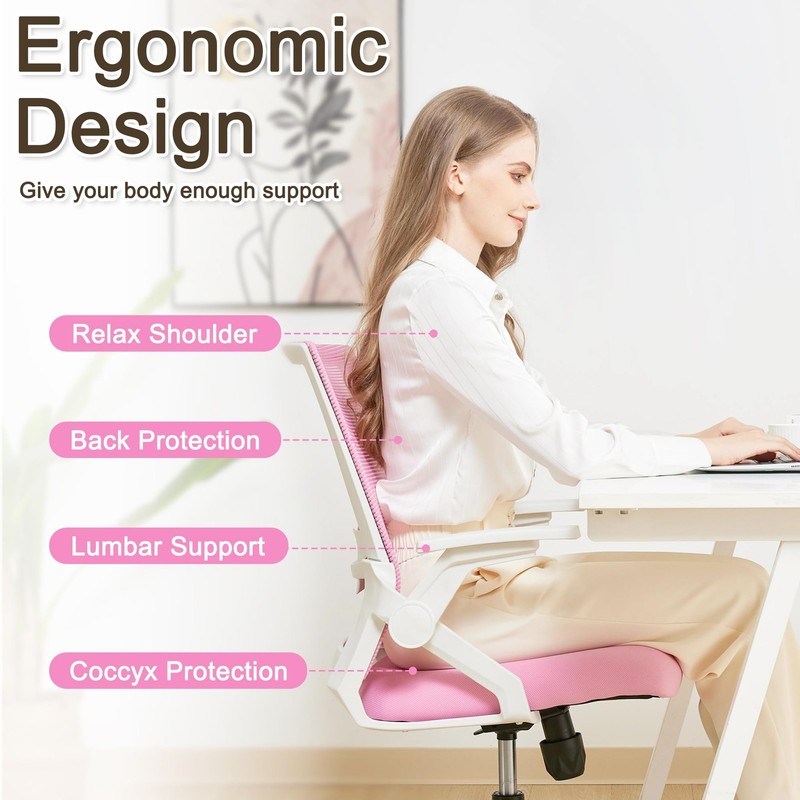 Ergonomic Office Chair Desk Chair with Adjustable Height Mesh Computer Chair ... gallery