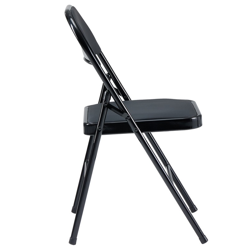 4 Pcs Folding Chairs 330lbs Heavy Duty Padded Metal Fabric Folding Chair Party gallery