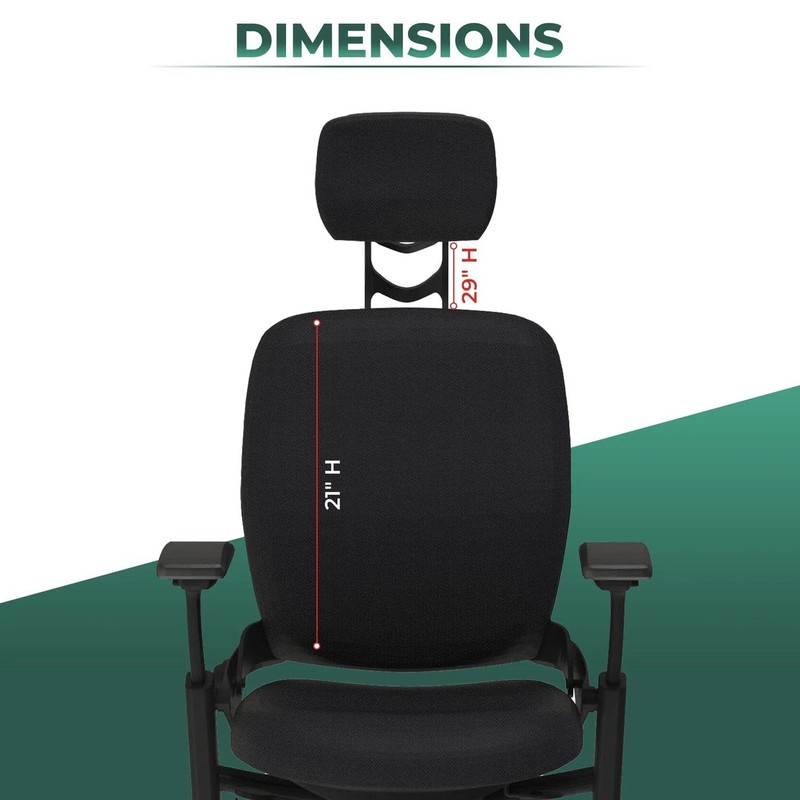 Leap V2 Chair with Headrest Bundle (Choose Color at Checkout) gallery