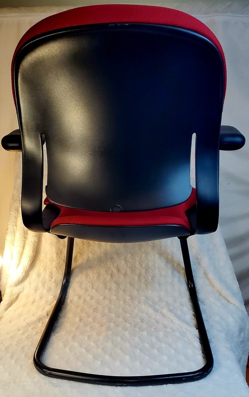 (4) Vintage Herman Miller Chairs Red Home Office Store MCM Shop Small Business gallery