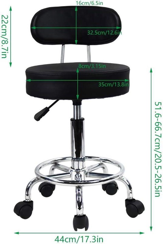 Adjustable Seat Work Shop Stool Chair Swivel Bench Bar Rolling Garage Mechanics gallery