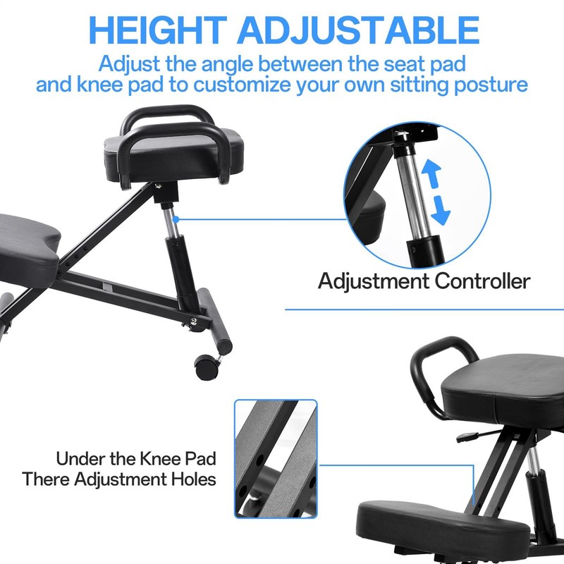 Ergonomic Kneeling Chair With Back Support,Adjustable Desk Chair For Home Office gallery