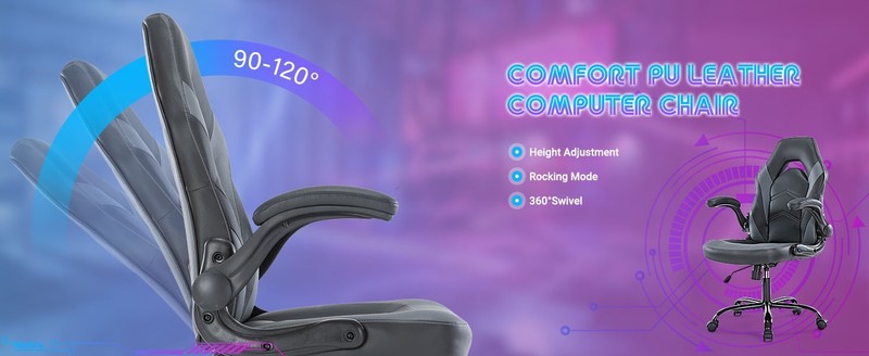 JHK Gaming Chair, (Pink) Office Computer Desk Adjustable Leather gallery
