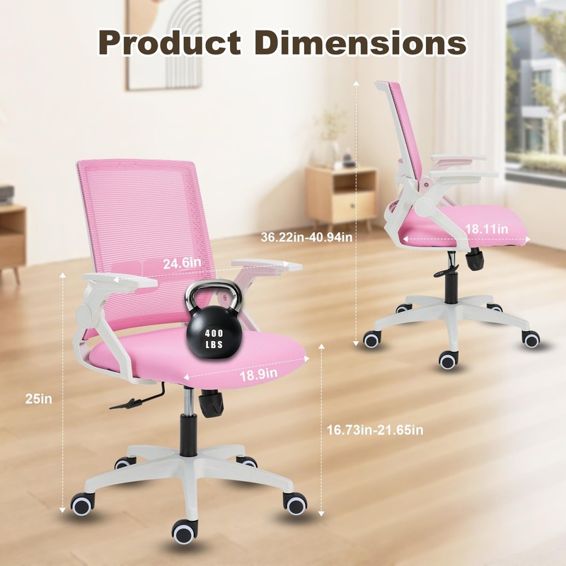 Ergonomic Office Chair Desk Chair with Adjustable Height Mesh Computer Chair ... gallery