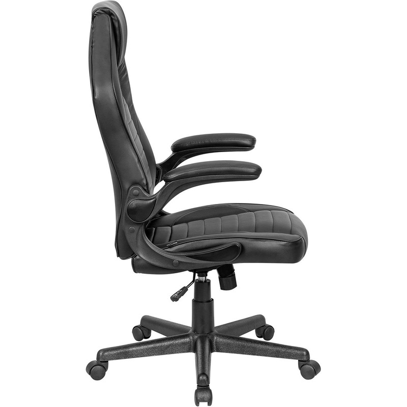 Racing/Gaming Chair Mid Back Synthetic Leather Black gallery