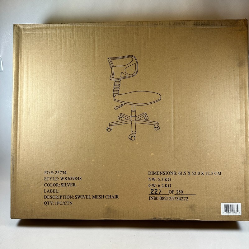 Stylish and Comfortable Swivel Mesh Office Chair WK659848 NEW in BOX gallery