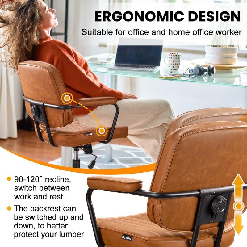 Brown Vintage Office Chair gallery