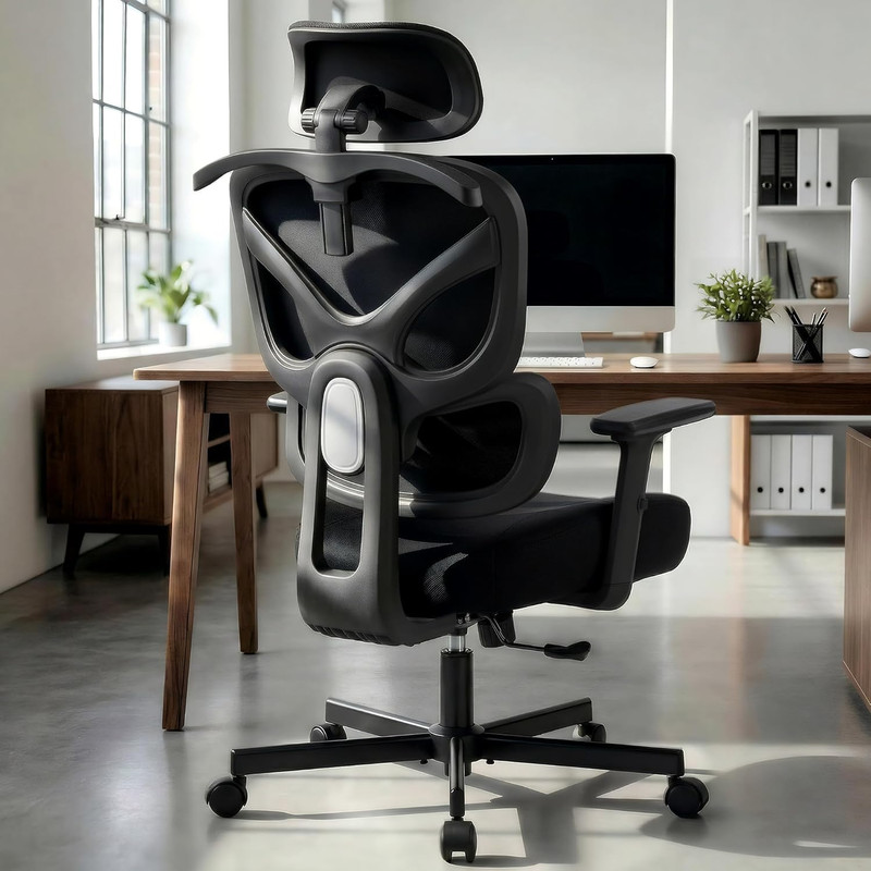 Ergonomic Office Chair – High Back Breathable Mesh Desk Chair with Lumbar Suppor