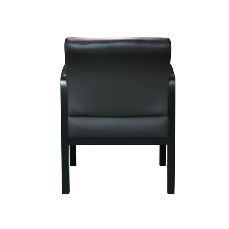 Scranton & Co Assembled Guest Chair in Black LeatherPlus Upholstery gallery