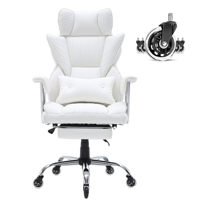Uimoso Executive Office Chair Reclining Office Chair with Footrest 90-120°
