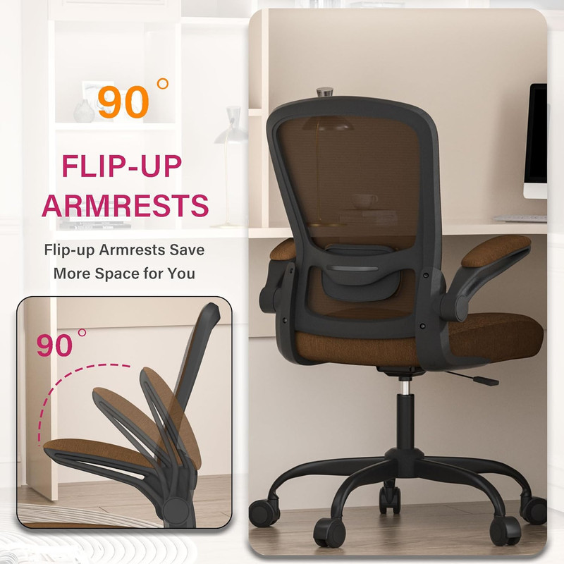 Office Chair, Ergonomic Desk Chair with Adjustable Lumbar Support, High Back Mes gallery