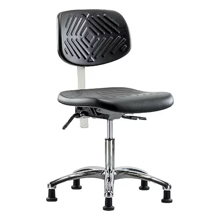 Clean Room Chair Ergonomic Chair, No Arms, 17-1/2″ to 22-3/4″ Height, Vinyl,