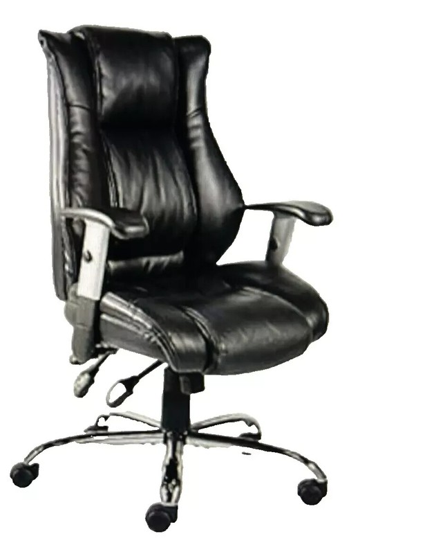 Office Executive Chair Soft Leather Ergonomic Desk Chair Swivel Computer Chair