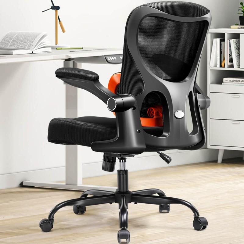 COMHOMA Ergonomic Office Chair with Adjustable Lumbar Support, High Back Mesh...