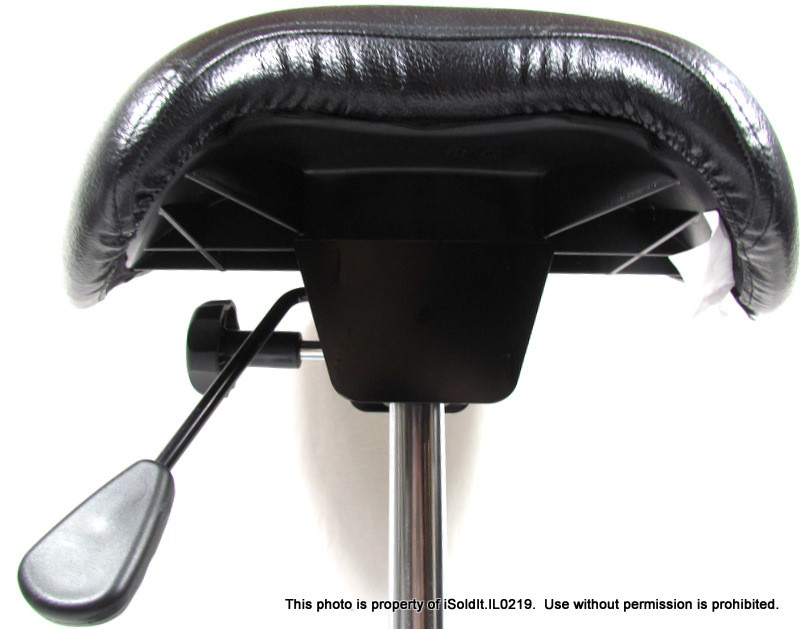 TWIXT SADDLE SEAT STOOL SAFCO PRODUCTS ERGONOMIC Black Vinyl Adjustable gallery