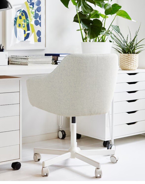 Swivel chair, Gunnared beige/white gallery