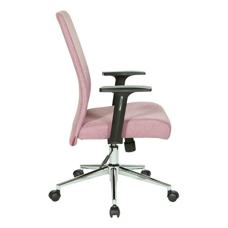 Evanston Office Chair in Orchid Light Purple Fabric with Chrome Base gallery