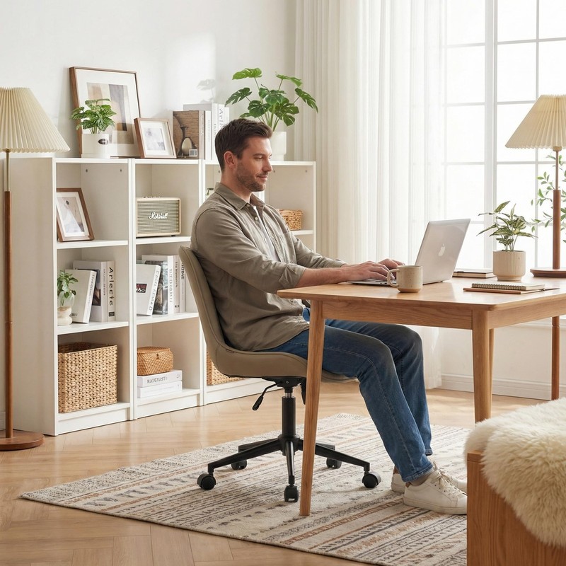 Office Chair, Desk Chair with Wheels, Home Office Computer Task Chairs, Moder... gallery