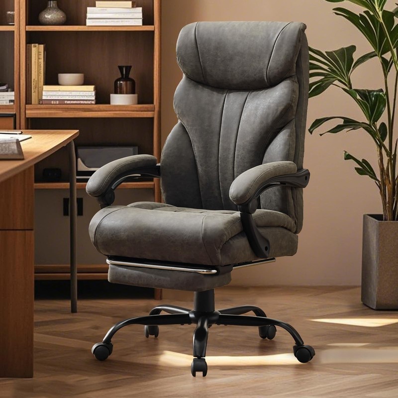 Office Chair ,High Back Desk Chair, Wide Ergonomic Computer Chair with Footrest