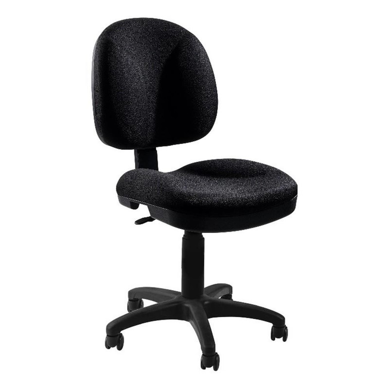 NPS Comfort Task Chair Fabric Padded 18-22 Inches Adjustable Height Black