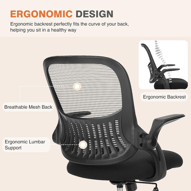 Office Computer Desk Chair, Ergonomic Mid-Back Mesh Rolling Work Swivel Task Cha gallery