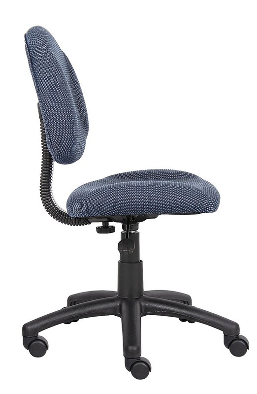 Small Office Desk Chair Adjustable Padded Seat Task Work Swivel Modern Blue NEW gallery