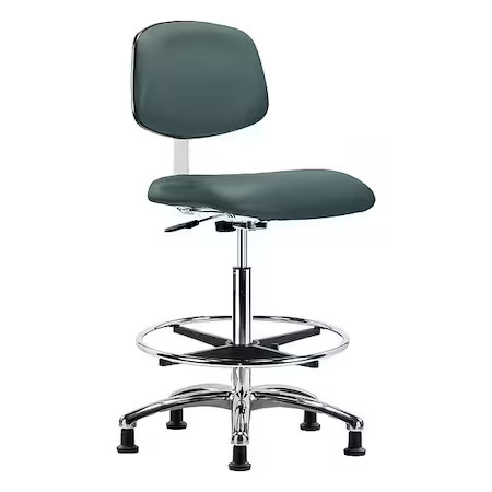 Clean Room Chair Ergonomic Chair, 25-3/4" to 35-1/2" Height, Vinyl, Colonial