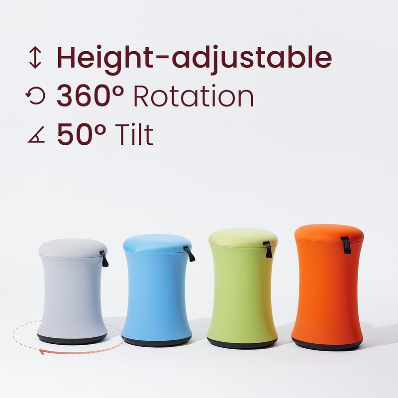Active Wobble Stool Boba Chair Ergonomic Height Adjustable ADHD Chair for Adults gallery