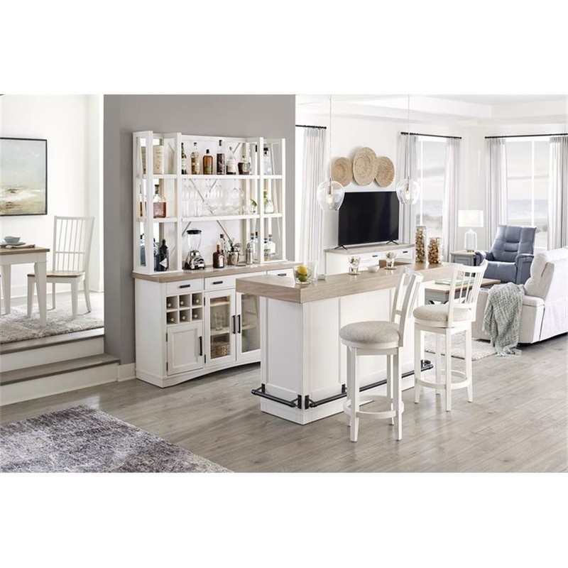 Parker House Americana Modern Wood Dining Buffet Server in White gallery