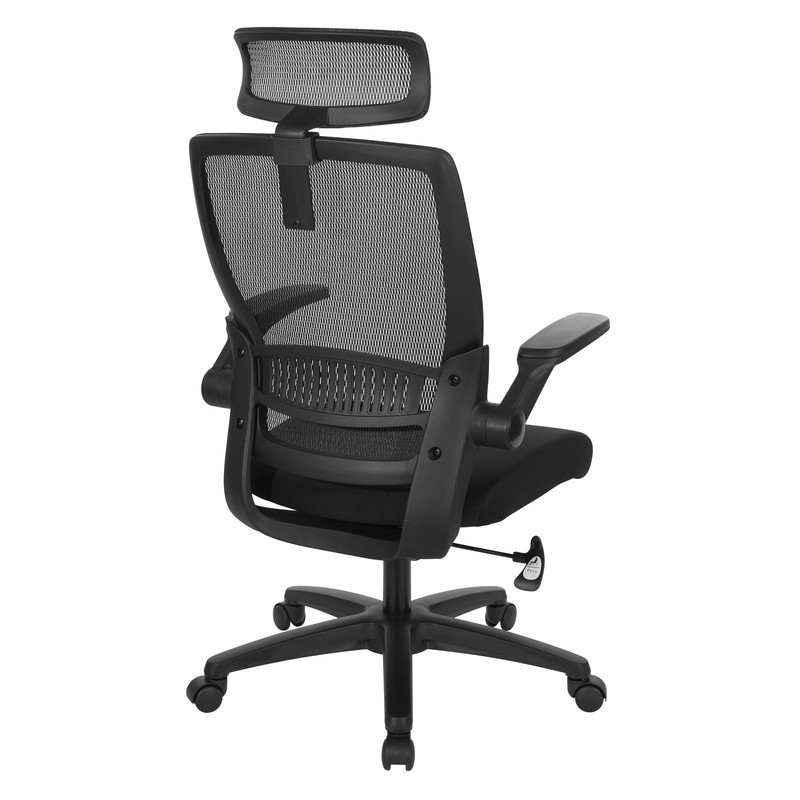 Managers Chair with Mesh Back in Black Fabric Seat gallery