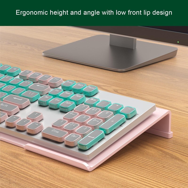 Computer Keyboard Stand Holder - Ergonomic Acrylic Keyboard Stand for Desktop... gallery