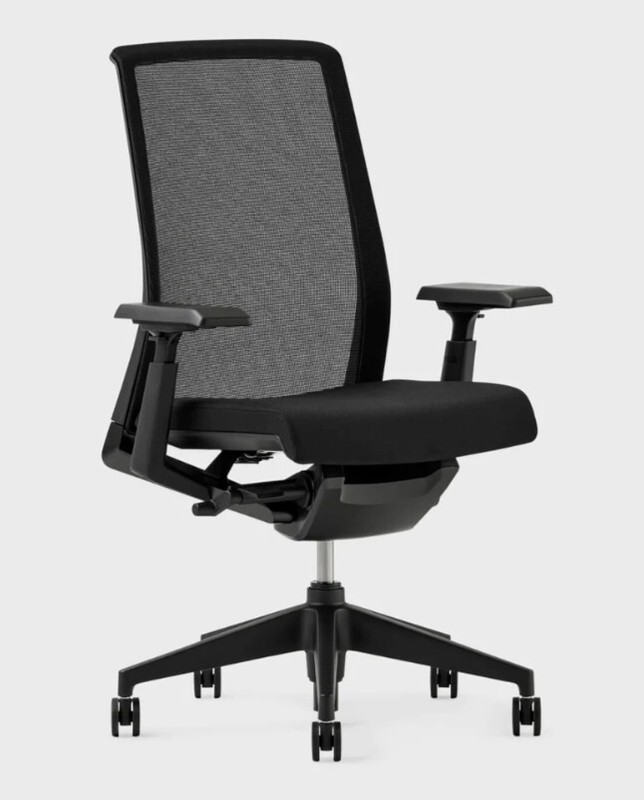 Haworth Black Very Office Chair with Height Adjustable Arms - Used gallery