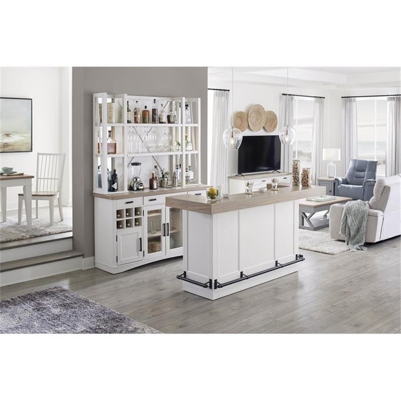 Parker House Americana Modern Wood Dining Buffet Server in White gallery