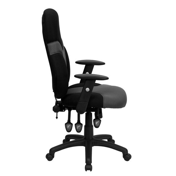 Flash Furniture Bt-6001-Gybk-Gg Mesh Task Chair, 22 1/2-, Adjustable Padded gallery