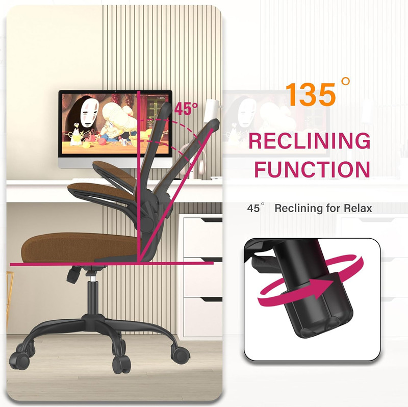 Office Chair, Ergonomic Desk Chair with Adjustable Lumbar Support, High Back Mes gallery