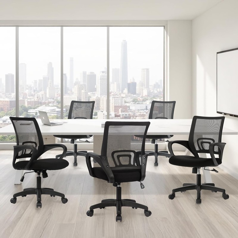 ETONEX Office Chair with Ergonomic Mid Back Cushion Lumbar Support Adjustable Sw gallery