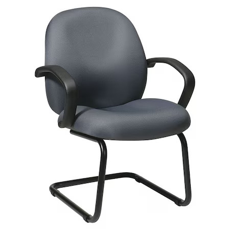 OFFICE STAR EX2655-226 Work Smart Guest Chair, Gray Seat, Gray Back, 23" W 27"