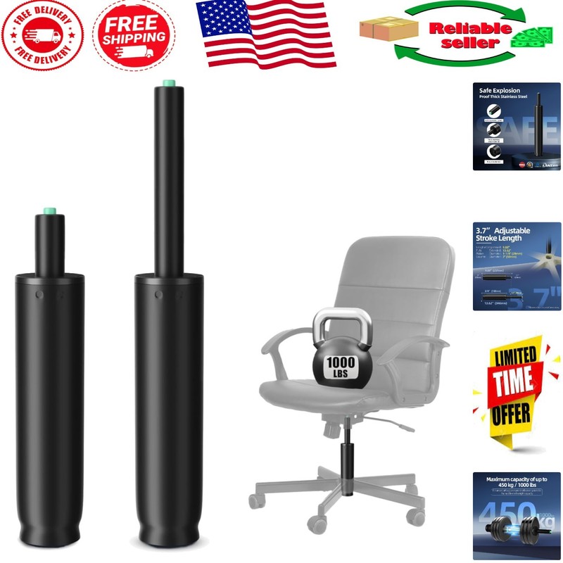 Upgrade Your Office Chair: 9-13 Inch Heavy-Duty Hydraulic Gas Lift Replacement