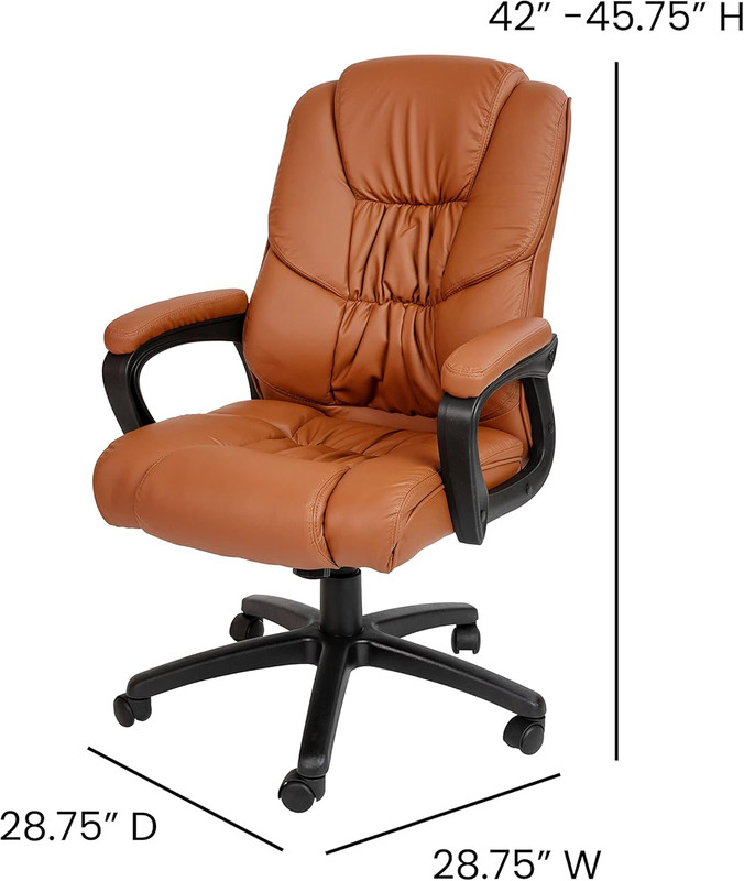 Fundamentals Big & Tall Swivel Leathersoft Office and Gaming Chair, Ergonomic Ch gallery