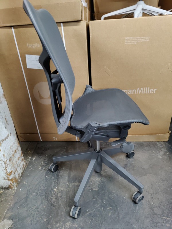 Herman Miller Mirra 2 Chair Graphite black flex front lumbar support Armless gallery