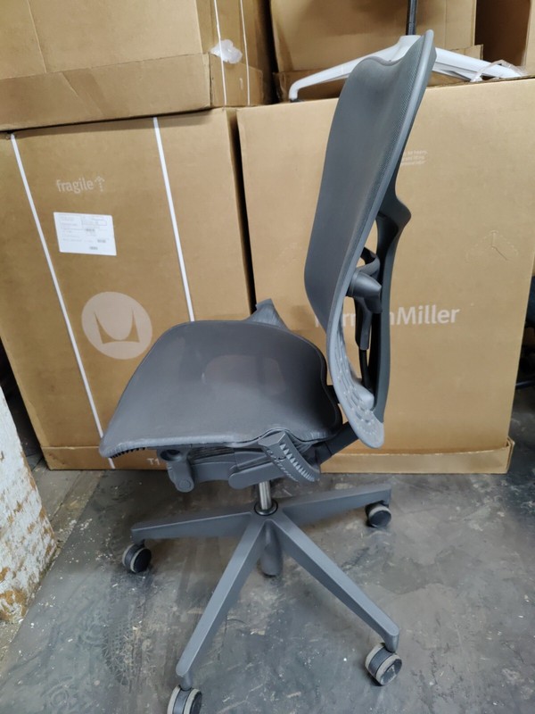 Herman Miller Mirra 2 Chair Graphite black flex front lumbar support Armless gallery