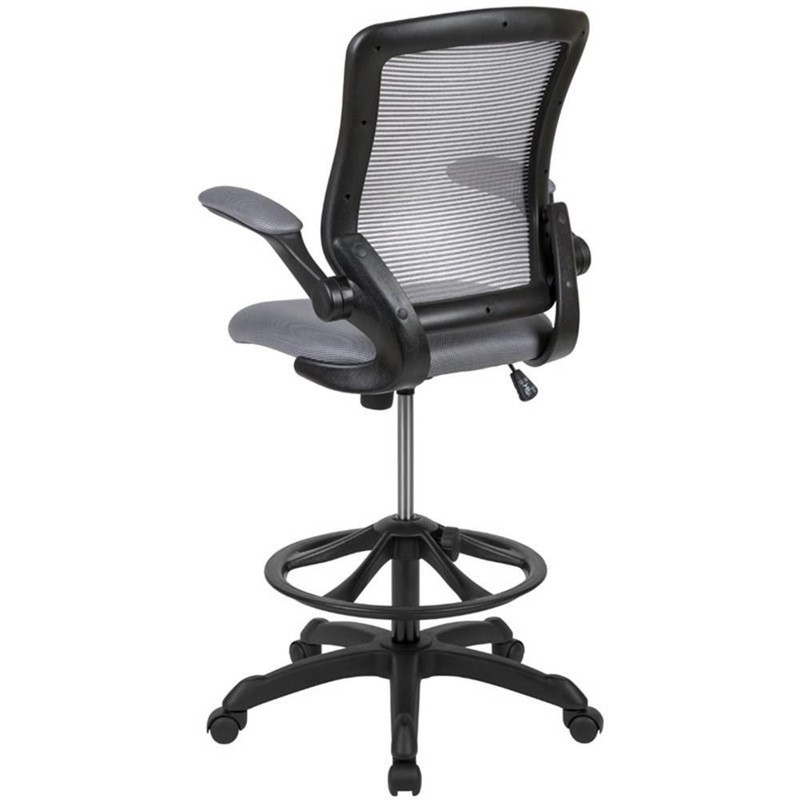 Flash Furniture Mesh Drafting Stool in Dark Gray gallery