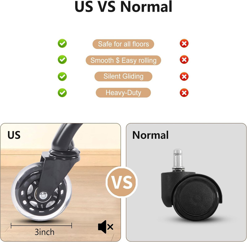 Home Office Desk Chair Office Rubber Casters Ergonomic Computer Chair with Lumba gallery