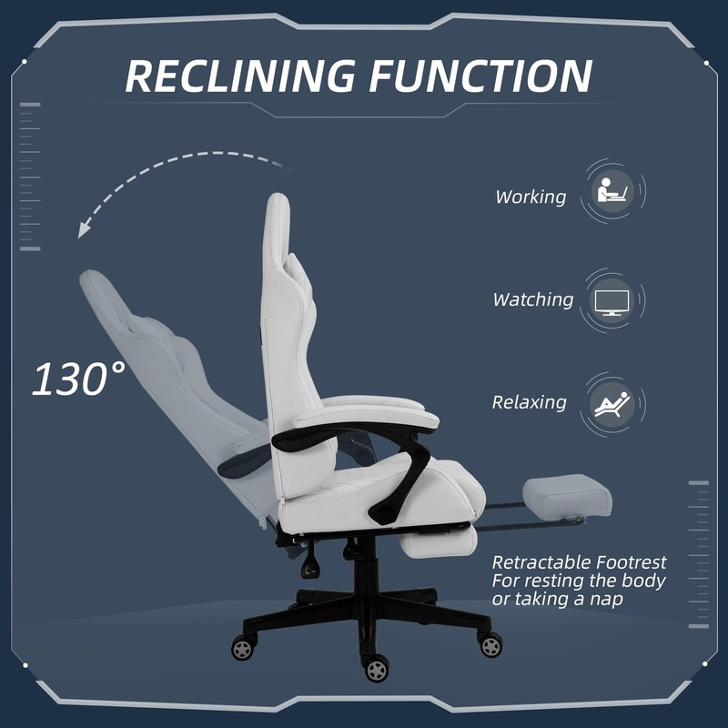 High Back PU Leather Gaming Chair gallery