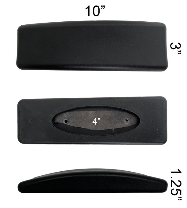 Office Chair Parts Armrest | Arm Pad Cap Top | Medium Soft | 1 Pair | Wave
