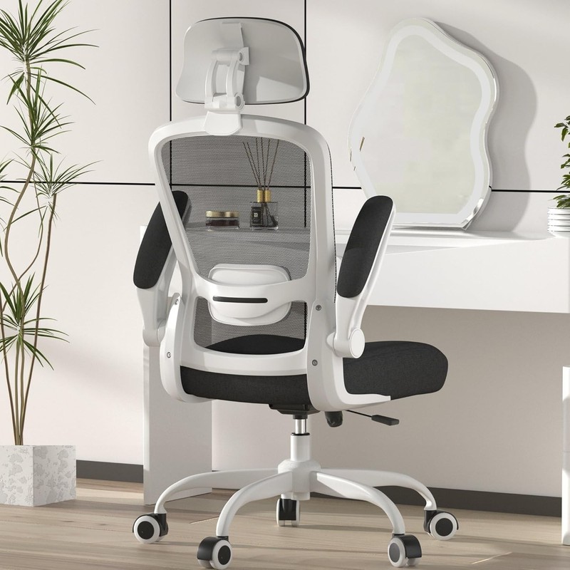 High Back Swivel Task Chair with Lumbar Support - Perfect for Home or Office gallery