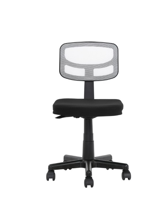 MS33100049708WH Armless Task Chair White Mesh Height Adjustable Seat gallery