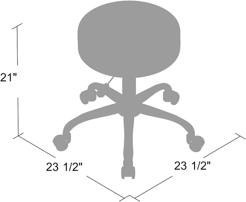 Antimicrobial Vinyl Medical Spa Stool in Black gallery
