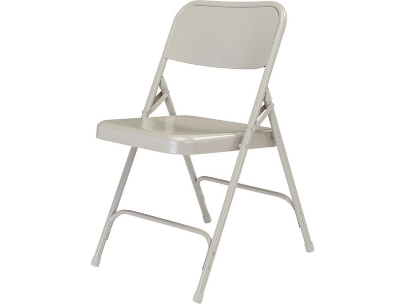 NPS 202 Premium All-Steel Double Hinge Folding Chair - Supports Up to 500 lb - 1 gallery