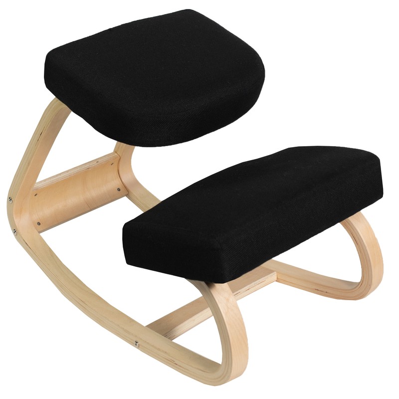VIVO Ergonomic Wooden Rocking Kneeling Chair, Rocker Stool for Home & Office